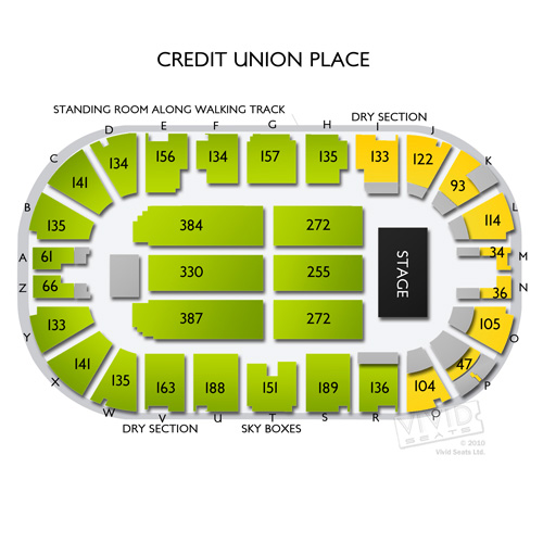 Credit Union 1 Arena Map