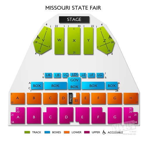 Missouri State Fair Seating Chart Vivid Seats