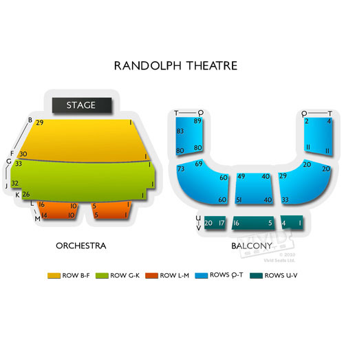 Randolph Theatre Seating Chart Vivid Seats