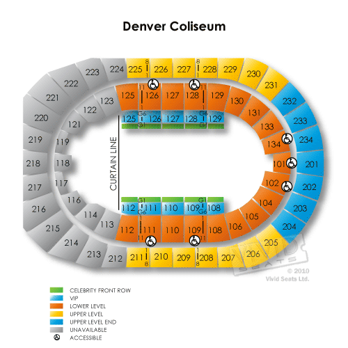 Denver Coliseum Tickets Denver Coliseum Seating Chart