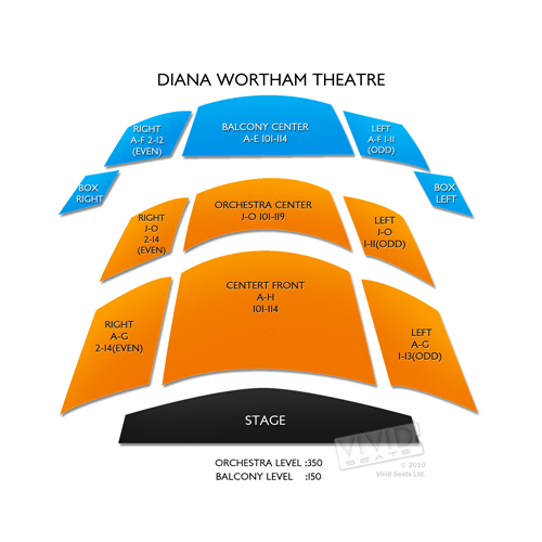 Diana Wortham Theatre NC Seating Chart Vivid Seats