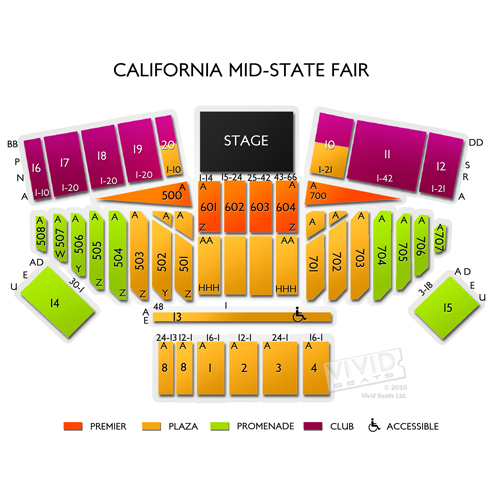 Paso Robles Mid State Fair Concert Seating Chart