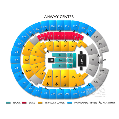 Amway Center Tickets Amway Center Information Amway Center Seating