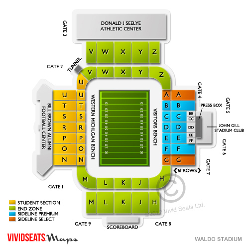 Waldo Stadium Seating Chart Kalamazoo