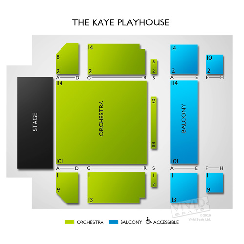 The Kaye Playhouse Seating Chart Vivid Seats