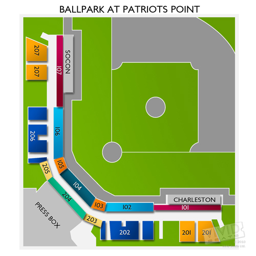 Ballpark at Patriots Point Seating Chart | Vivid Seats