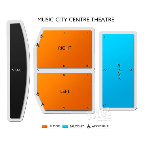 Music City Centre Entertainment Complex Seating Chart Vivid Seats