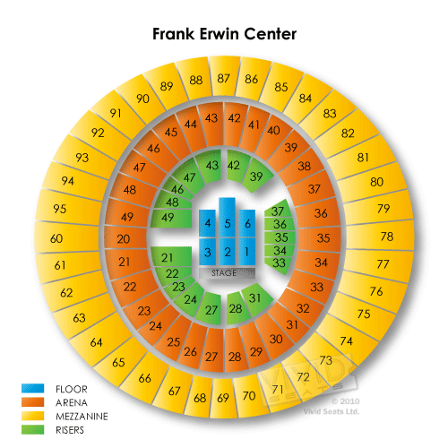 Frank Erwin Center Seating Chart Obama