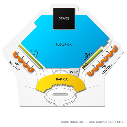 Hard Rock Casino Seating Chart