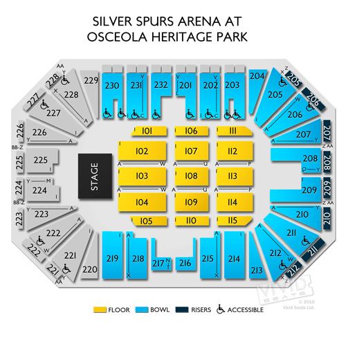 Silver Spurs Arena at Osceola Heritage Park Seating Chart Vivid Seats