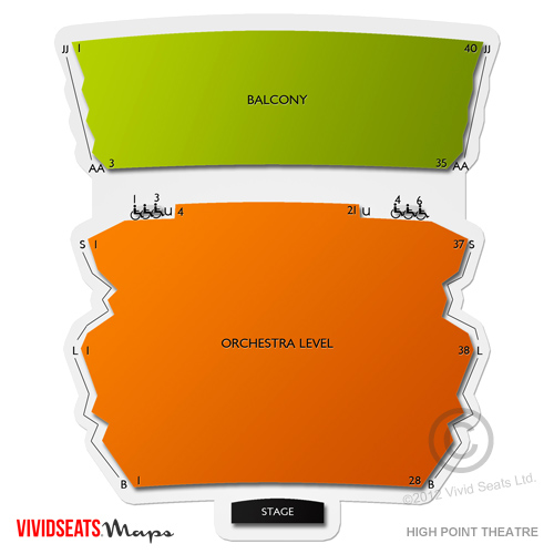 High Point Theatre NC Seating Chart Vivid Seats