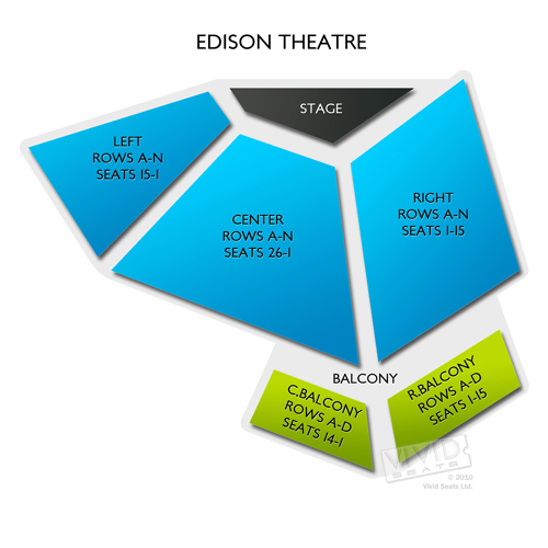 Edison Theatre Washington University Seating Chart Vivid Seats