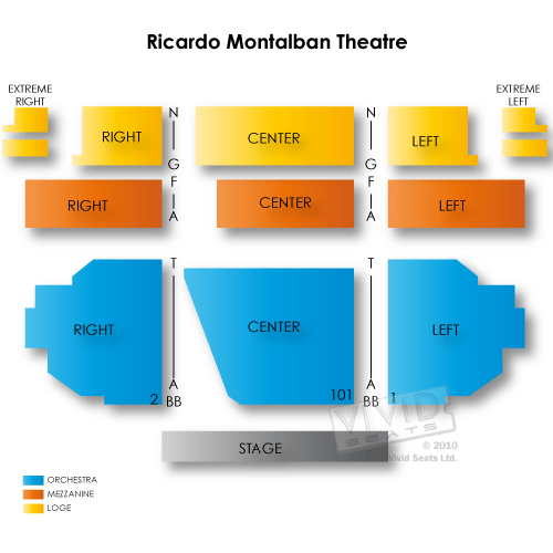 Ricardo Montalban Theatre Seating Chart Vivid Seats