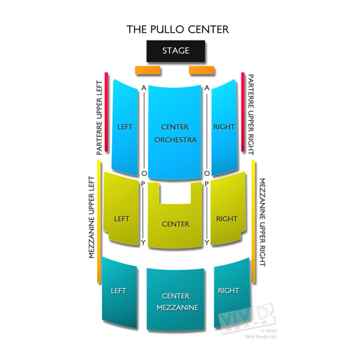 Pullo Family Performing Arts Center Seating Chart Vivid Seats