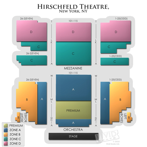 Al Hirschfeld Theatre A Seating Guide for Kinky Boots and Other