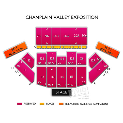 Champlain Valley Fair Seating Chart