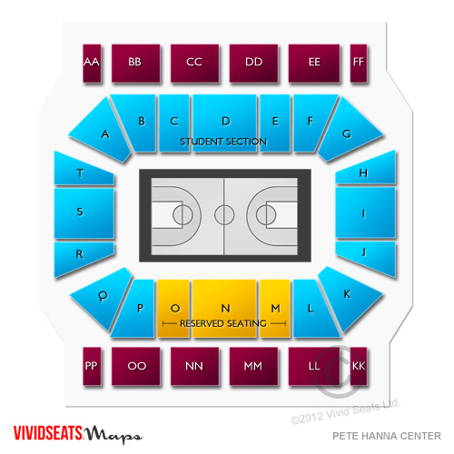 Pete Hanna Center Seating Chart | Vivid Seats