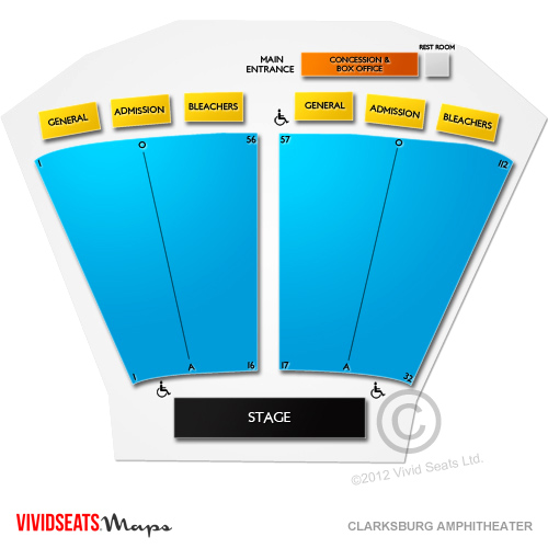 Clarksburg Amphitheater Seating Chart Vivid Seats