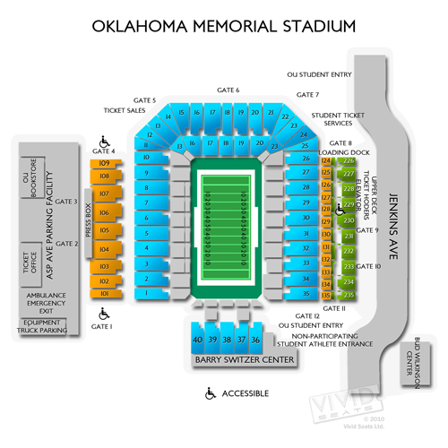 Hall Of Fame Stadium Oklahoma City Seating Chart