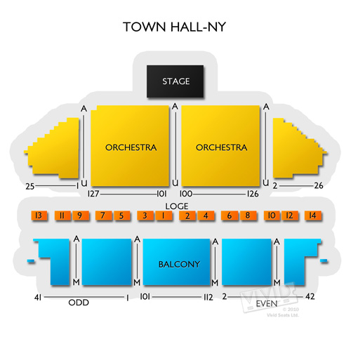 The Town Hall Nyc Seating Chart