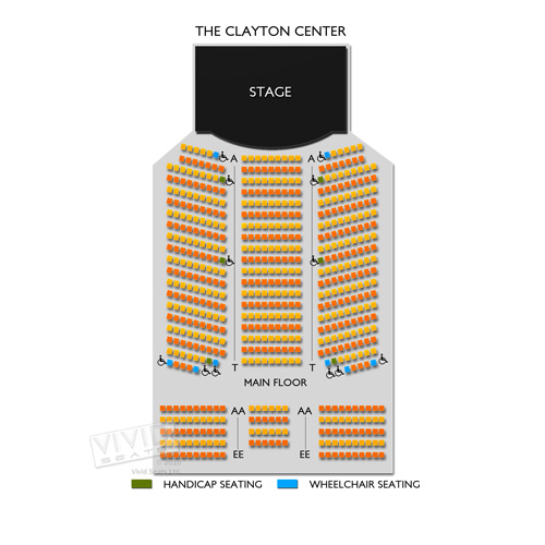 The Clayton Center Seating Chart Vivid Seats