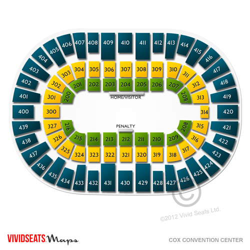 Cox Convention Center Arena Tickets Cox Convention Center Arena