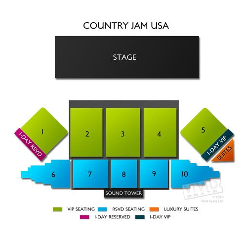 Country Jam USA CO Tickets Country Jam USA CO Seating Chart