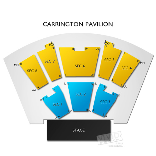 Carrington Pavilion Seating Chart Vivid Seats