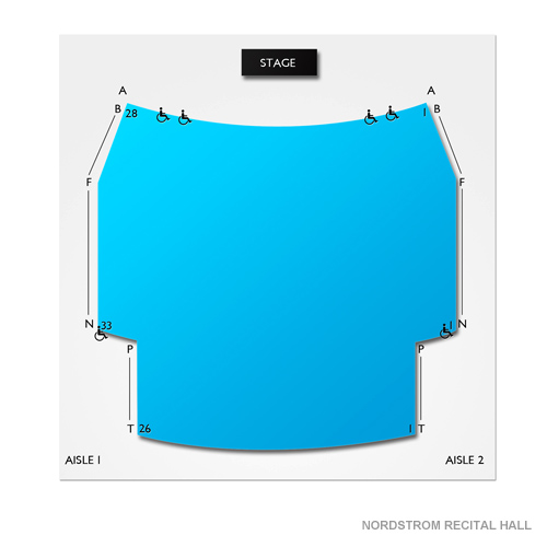 Nordstrom Recital Hall Seating Chart Vivid Seats