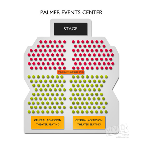 Palmer Events Center Seating Chart Vivid Seats