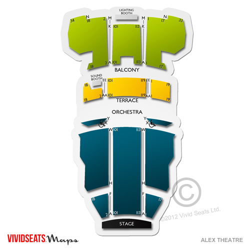 Alex Theatre Seating Chart Vivid Seats