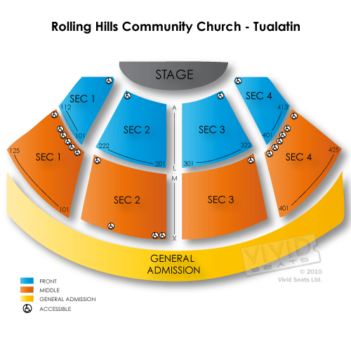 Rolling Hills Community Church Seating Chart | Vivid Seats