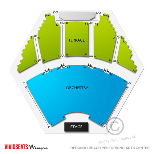 Redondo Beach Performing Arts Center Seating Chart Vivid