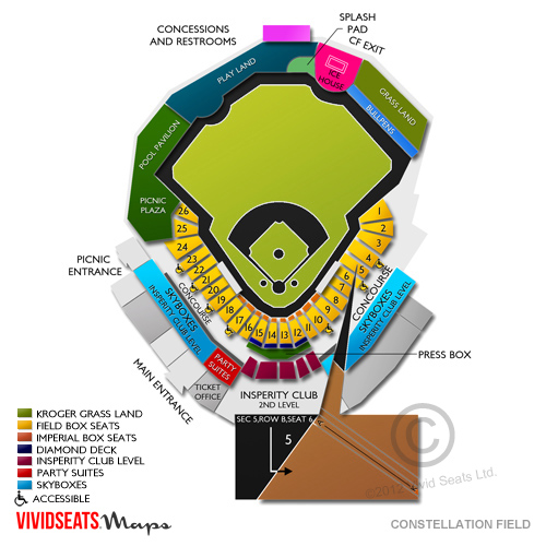 Constellation Field Seating Chart Vivid Seats