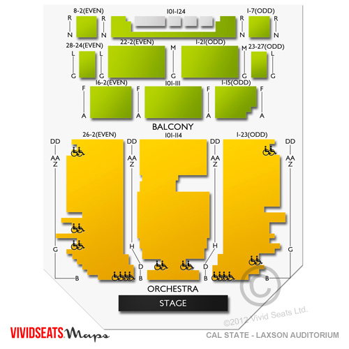 Laxson Auditorium Seating Chart | Vivid Seats