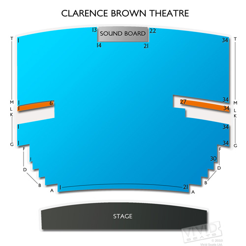 Brown Theatre Seating Chart