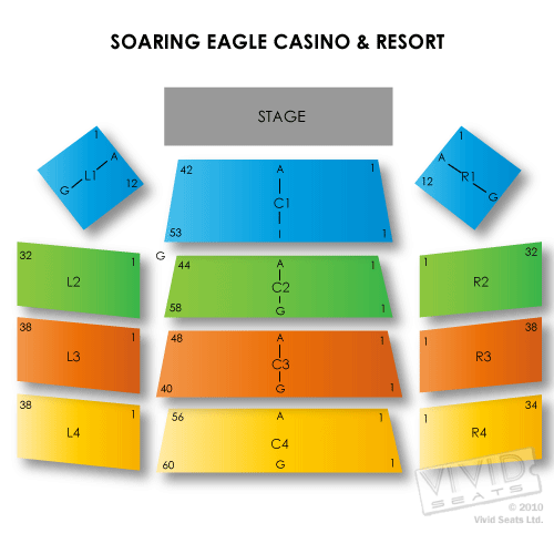 seating at valley view casino concerst