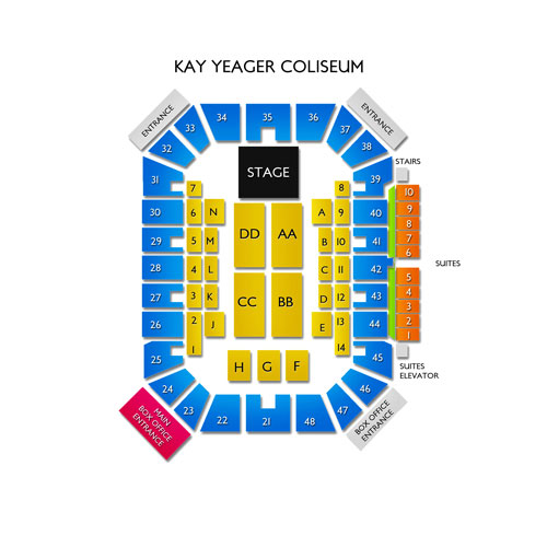 Yeager Coliseum Seating Chart