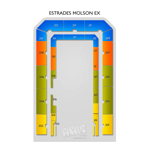 Estrades Molson Ex Seating Chart | Vivid Seats