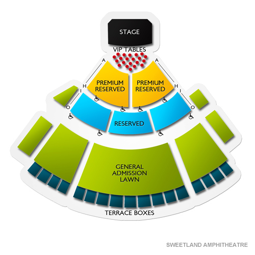 Sweetland Amphitheatre Seating Chart | Vivid Seats