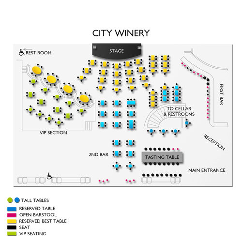City Winery New York City Seating Chart Vivid Seats