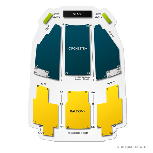 Stadium Theatre Seating Chart Vivid Seats