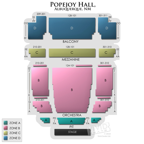 Popejoy Hall Tickets – Popejoy Hall Information – Popejoy Hall Seating