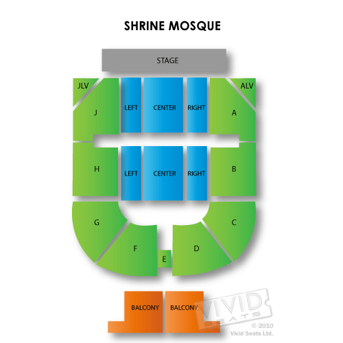 Shrine Mosque Seating Chart Vivid Seats