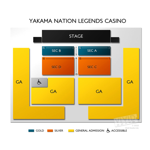 Yakama Nation Legends Casino Seating Chart Vivid Seats