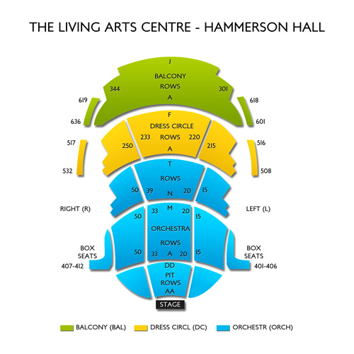 The Living Arts Centre Seating Chart Vivid Seats 4451