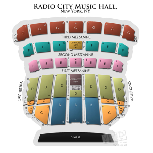 Radio City Music Hall New York Seating Chart