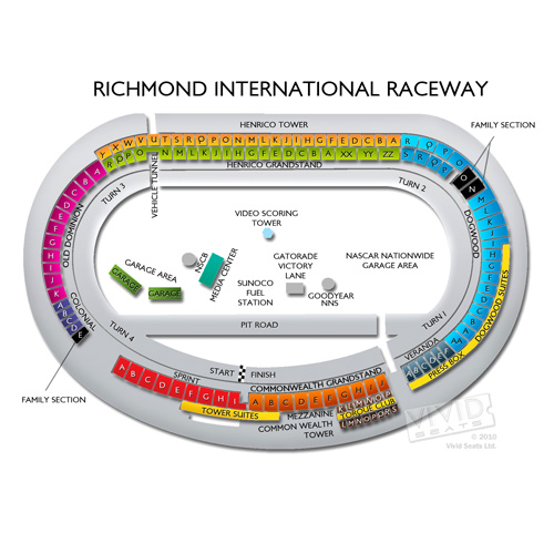 Richmond Raceway Seating Chart