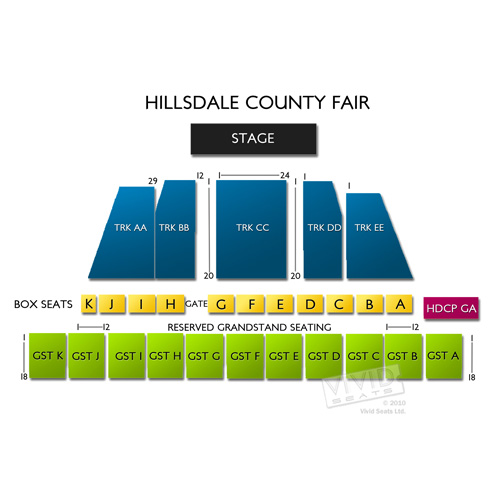 Hillsdale County Fair Seating Chart Vivid Seats