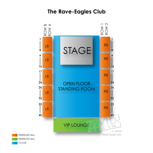 Eagles Club Seating Chart